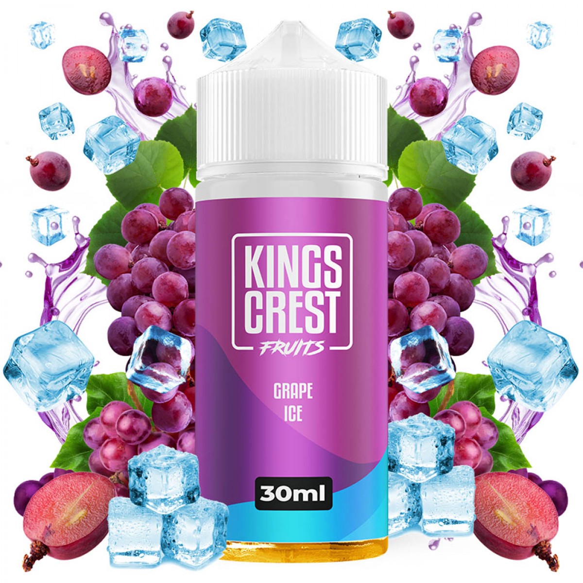 Kings Crest Fruits Ice Grape 30ml/120ml Flavorshot